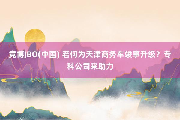 竞博JBO(中国) 若何为天津商务车竣事升级？专科公司来助力