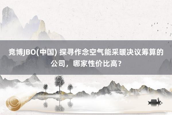 竞博JBO(中国) 探寻作念空气能采暖决议筹算的公司，哪家性价比高？