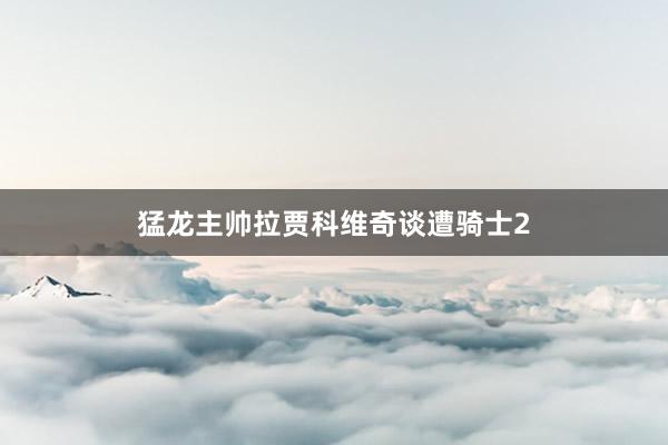 猛龙主帅拉贾科维奇谈遭骑士2